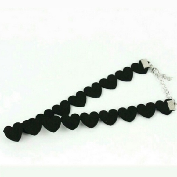 💕 Awesome Hearts Pattern PU Leather Choker 💕 - Picture 6 of 7